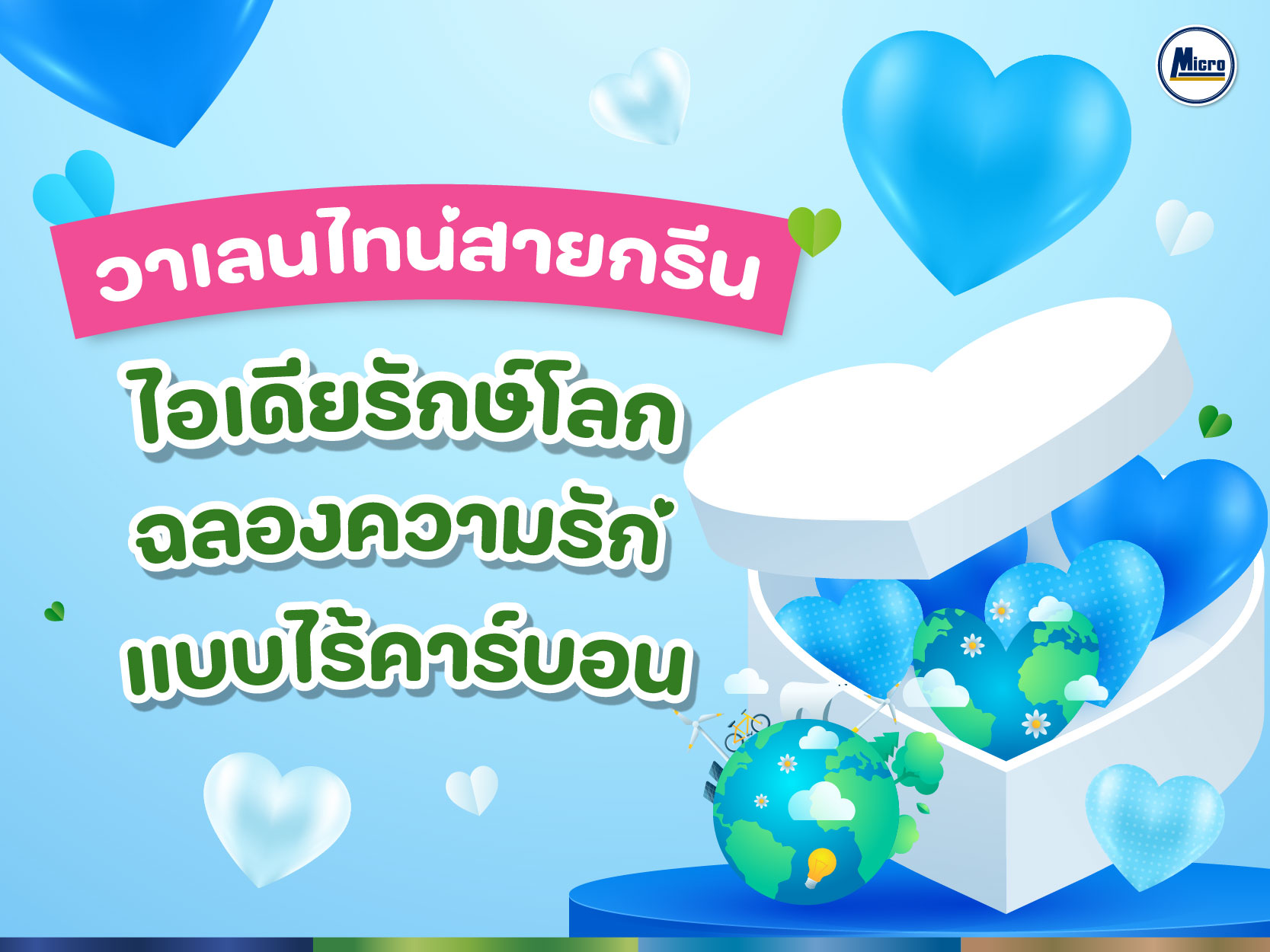 วาเลนไทน์สายกรีน ไอเดียรักษ์โลก ฉลองความรักแบบไร้คาร์บอน